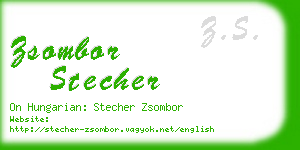 zsombor stecher business card